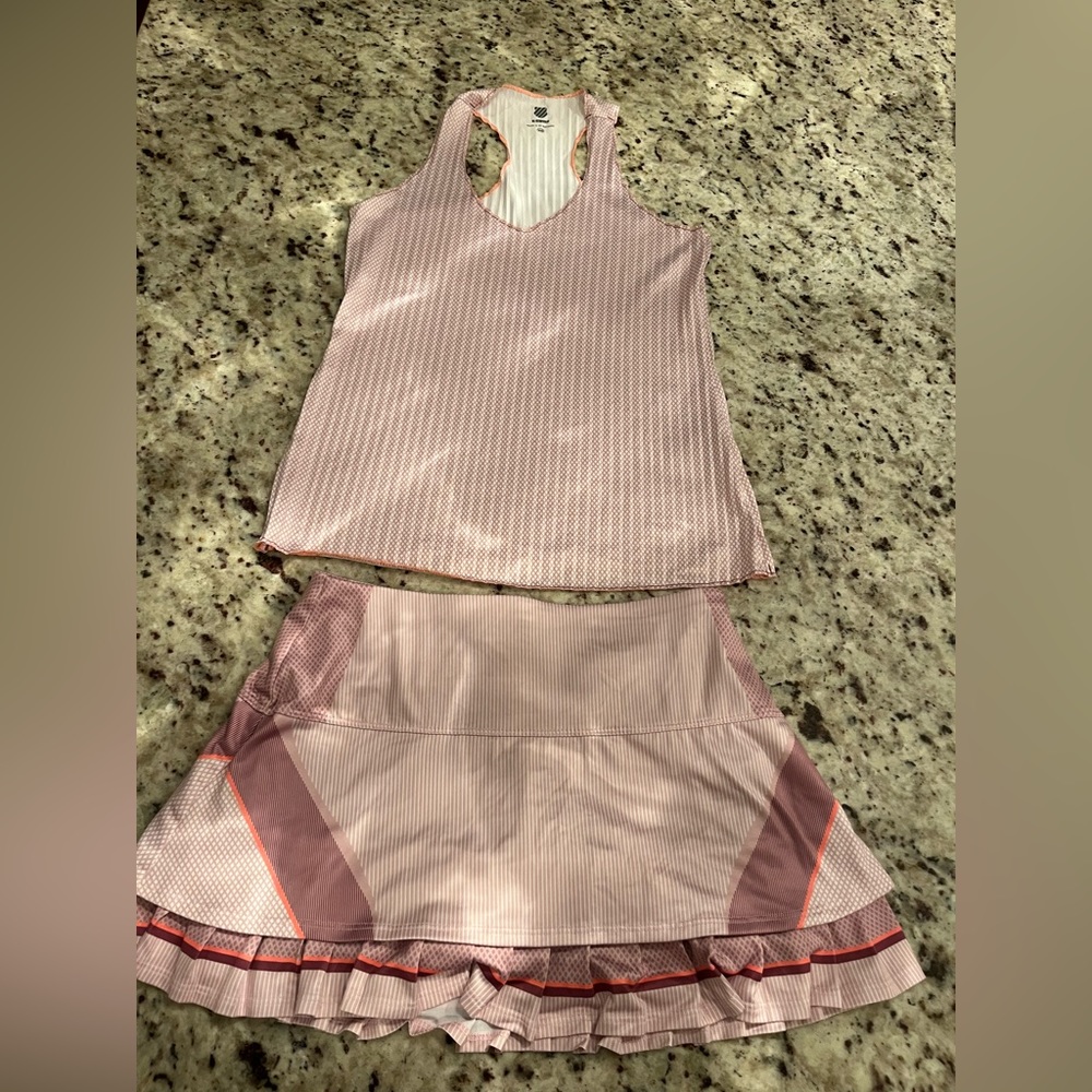 K-Swiss Women’s Autumn Pleat Tennis Skirt and Top XS